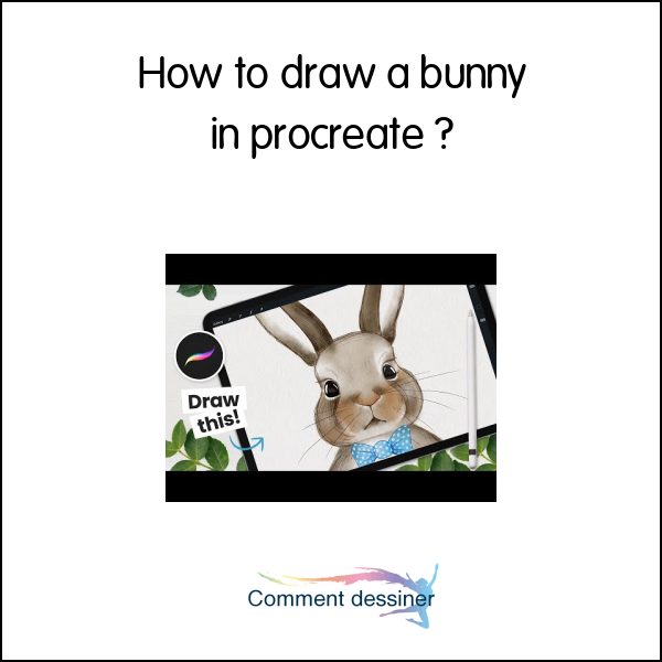 How to draw a bunny in procreate